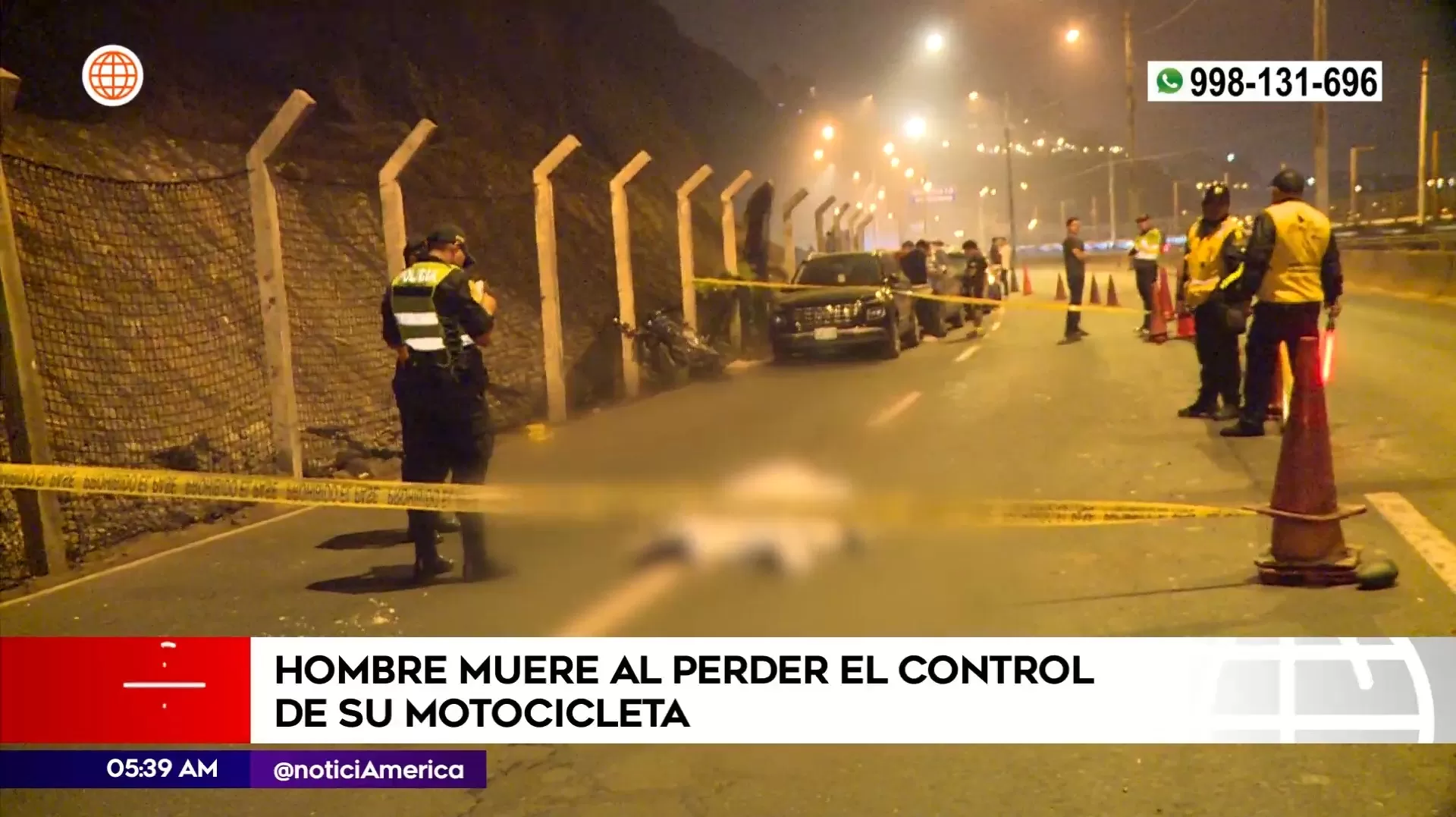 Motociclista murió en la Costa Verde. Foto: América Noticias