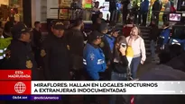 Venezolanas intervenidas en Miraflores.