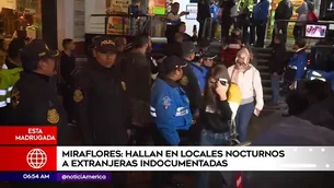 Venezolanas intervenidas en Miraflores.