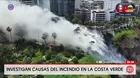 Miraflores: Investigan causas de incendio que afectó Costa Verde