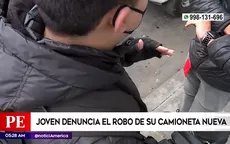 Miraflores: Joven denuncia el robo de su camioneta nueva - Noticias de camioneta
