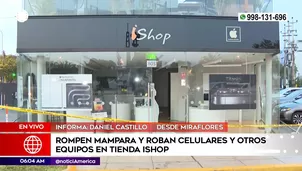 Robo en Miraflores. Foto y video: América Noticias