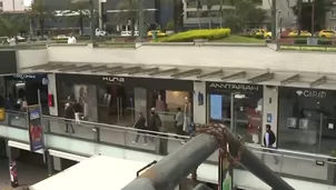 Larcomar reabre tras cierre temporal. Video: Canal N