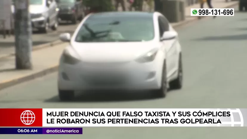 Miraflores: Mujer denuncia que falso taxista le asaltó tras agredirla