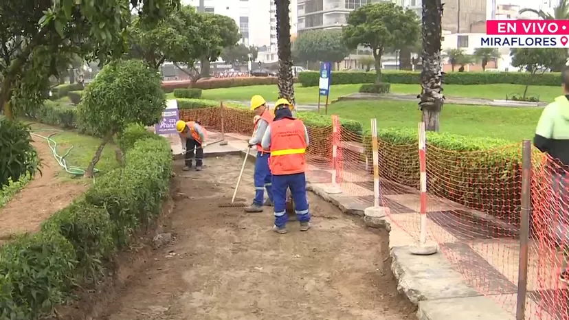 Municipalidad de Miraflores inicia obras de refacción en Parque Miguel Grau tras reporte de Alerta Noticias