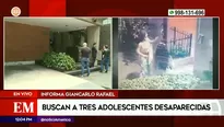 Buscan a adolescentes en Miraflores. Foto y video: América Noticias