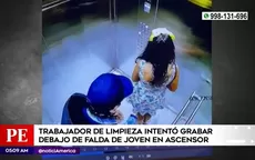 Miraflores: Trabajador de limpieza intentó grabar debajo de falda de joven en ascensor - Noticias de miraflores
