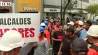Miraflores: Trabajadores de construcción protestan por paralización de obras 