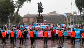 La marcha del colectivo ‘Con mis hijos no te metas’ / Foto: La República