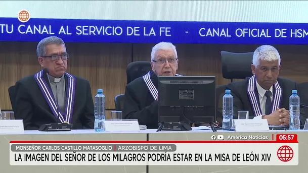 Misa del papa León XIV contaría con el Señor de los Milagros. Foto: América Noticias Misa del papa León XIV contaría con el Señor de los Milagros. Foto: América Noticias