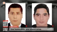 La misma arma fue usada en dos homicidios