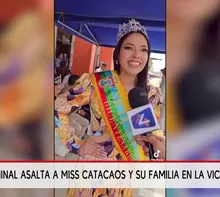 Miss Catacaos fue asaltada con su familia en Lima. Foto y video: ANS