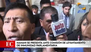 Mois&eacute;s Mamani presenta su defensa ante del Congreso. (Foto: Am&eacute;rica Noticias/Video: Am&eacute;rica Noticias)