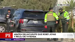 Policías los persiguieron desde Surco hasta La Molina.