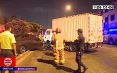 La Molina: Auto y furgón chocaron por excesiva velocidad - Noticias de luisa-ortega
