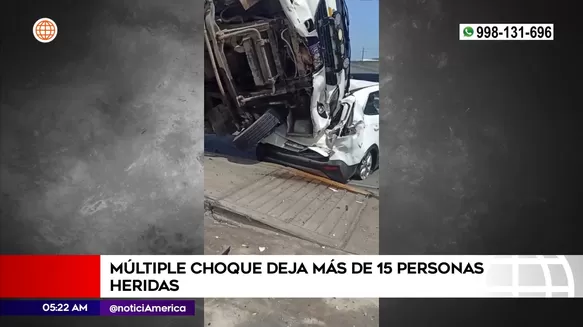 Accidente de tránsito en La Molina. Foto: América Noticias