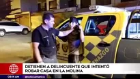 Capturan a delincuente en La Molina.