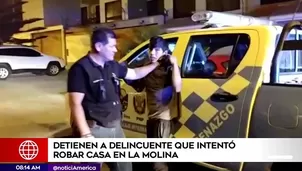 Capturan a delincuente en La Molina.