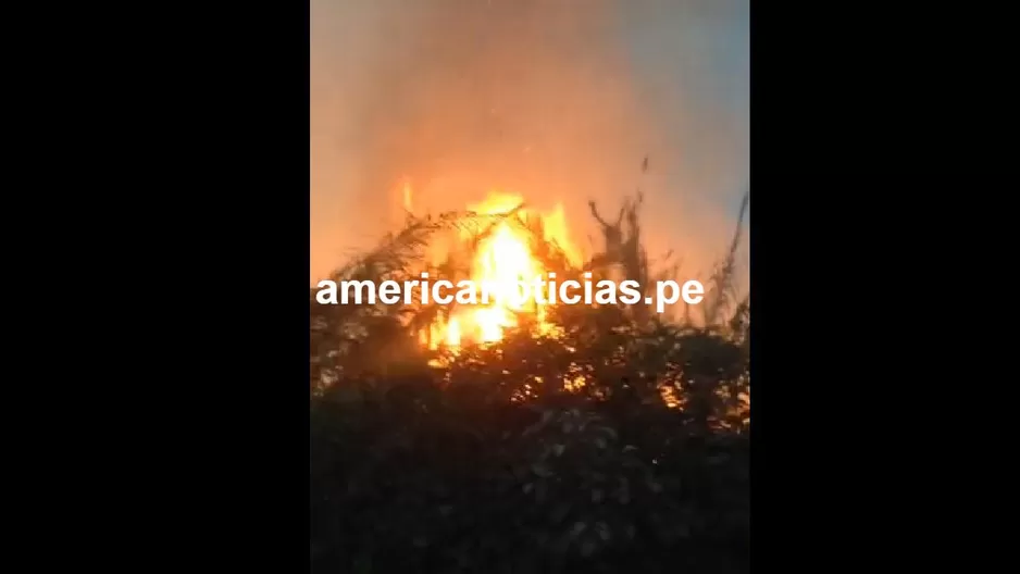 El siniestro fue controlado por compañías de bomberos de varios distritos. Foto: América Noticias