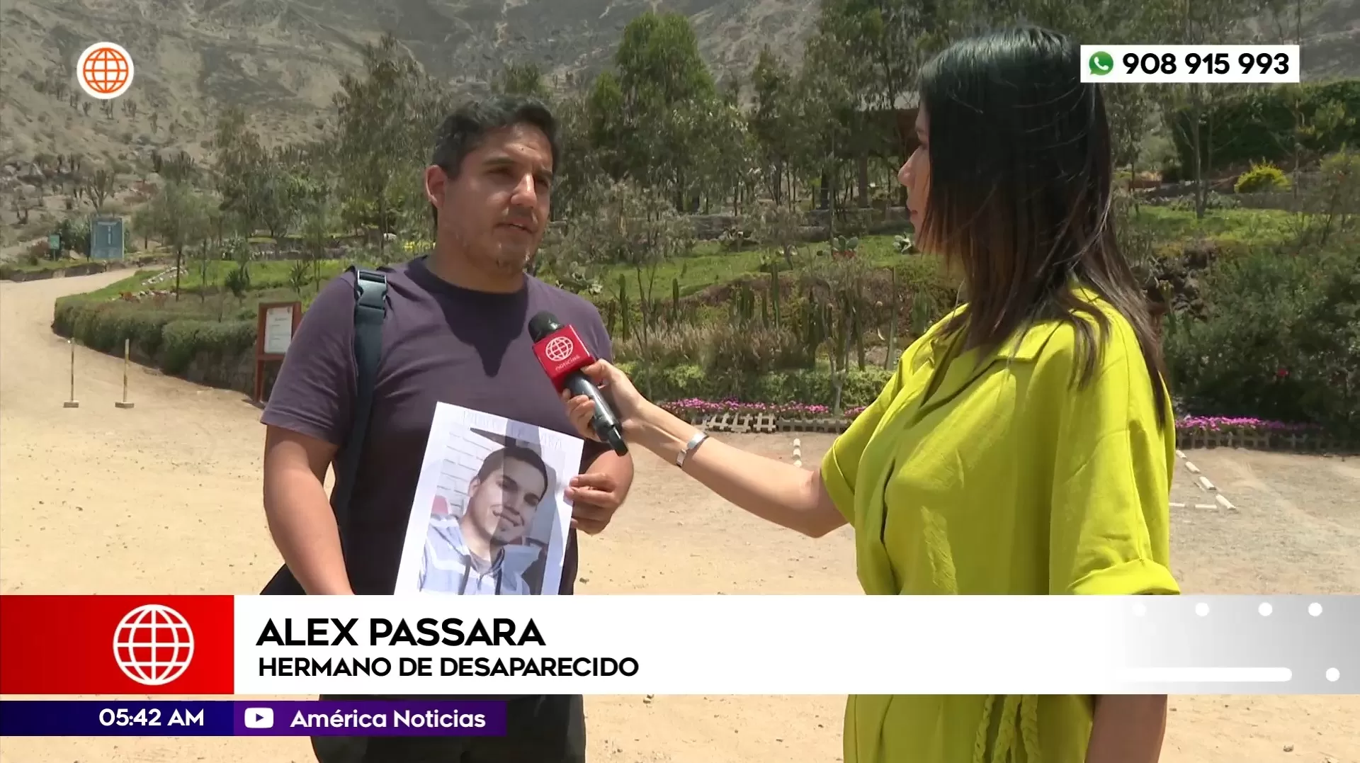 Joven desapareció en parque ecológico en La Molina. Foto: América Noticias