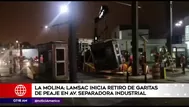 La Molina: Lamsac retiró casetas de peaje en la avenida Separadora Industrial