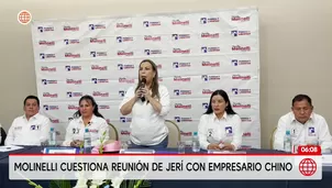 Desde Junín, Fiorella Molinelli criticó el encuentro entre José Jerí y un empresario chino sin registro oficial. / Video: América Noticias 