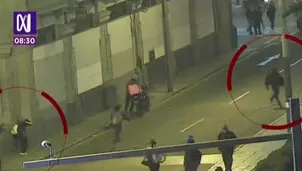 Momento en que disparan contra joven durante protesta en el Cercado de Lima. / Video: Canal N