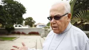 Monse&ntilde;or Luis Bambar&eacute;n, obispo em&eacute;rito de Chimbote.