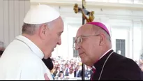 Papa Francisco y cardenal Pedro Barreto. Foto: Jesuitas del Per&uacute;