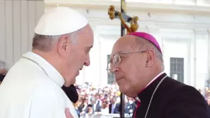 Papa Francisco y cardenal Pedro Barreto. Foto: Jesuitas del Per&uacute;