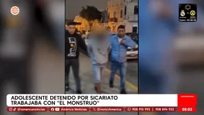 “El Monstruo”: cayó adolescente que mató a vendedor de colchones. Foto y video: América TV