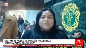 Dictan 36 meses de prisión preventiva contra alias Peligrosa. Foto y video: Unidad de investigación