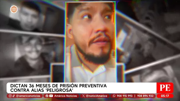 Dictan 36 meses de prisión preventiva contra alias Peligrosa. Foto: América Noticias