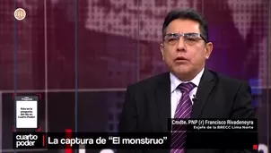 Francisco Rivadeneyra alertó que una mafia más grande colocó a Erick Moreno, alias "El Monstruo", y que los sicarios aún operan como mercenarios. Video: Cuarto Poder