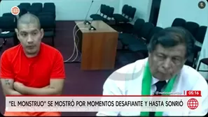 El Monstruo sonríe y se muestra desafiante durante audiencia de prisión preventiva. Foto y video: América Noticias