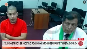 El Monstruo sonríe y se muestra desafiante durante audiencia de prisión preventiva. Foto y video: América Noticias