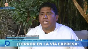 Coronel Montúfar enfrentó a la muerte en la Vía Expresa. Foto y video: América TV