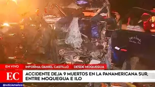 Accidente en Moquegua. Foto y video: América Noticias