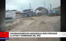 Moquegua: Intensa lluvia ocasionó desborde de río y huaicos - Noticias de moquegua