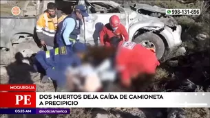 Accidente de tránsito en Moquegua. Foto y video: América Noticias