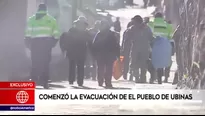 Moquegua: inició la evacuación en el pueblo de Ubinas. Foto: América Noticias