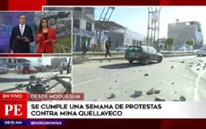 Moquegua: se cumple una semana de protestas contra proyecto Quellaveco - Noticias de moquegua