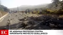 Bloqueo de carretera Binacional. Foto: captura de video Canal N.