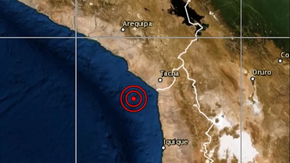 Sismo en Ilo. Foto: IGP