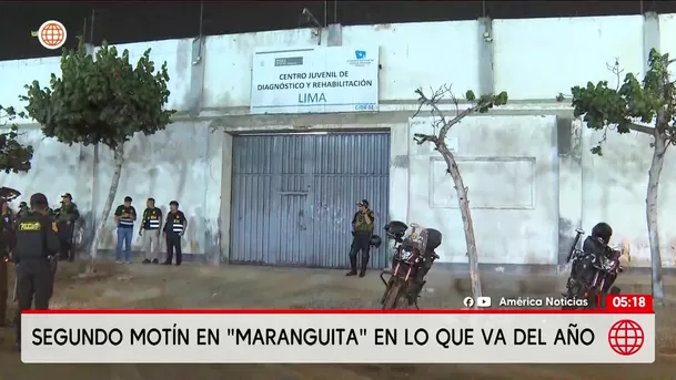 Motín e incendio en Maranguita movilizó a bomberos. Foto: América Noticias