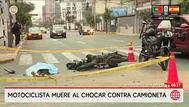 Motociclista de 19 años muere en choque en Lince