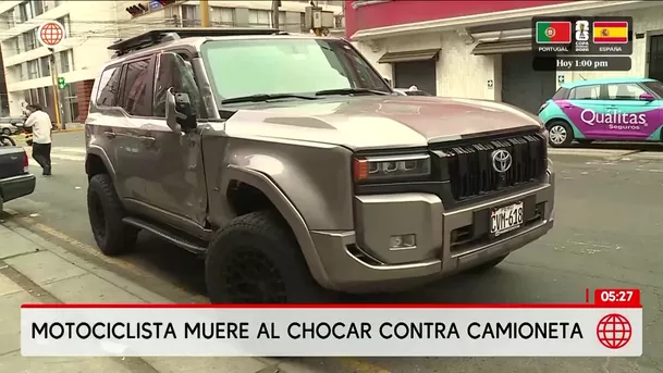 Motociclista de 19 años muere en choque en Lince. Foto: América Noticias Motociclista de 19 años muere en choque en Lince. Foto: América Noticias