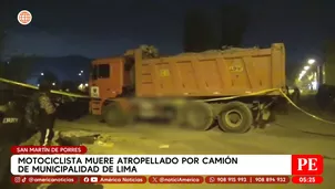 Motociclista muere atropellado por camión de Municipalidad de Lima en San Martín de Porres. Foto y video: América Noticias