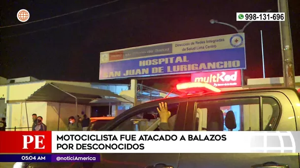 Víctima se trasladó por sus propios medios al hospital de SJL | Imagen: América Noticias