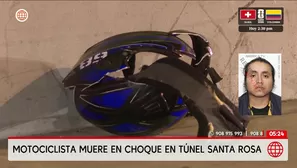 Motociclista muere en accidente de tránsito en el Rímac. Foto y video: América Noticias